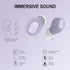 Wireless Earbuds for Small Ears, Purple Bluetooth Earbuds for Mini Ear Canals, Compatible with iPhone and Android