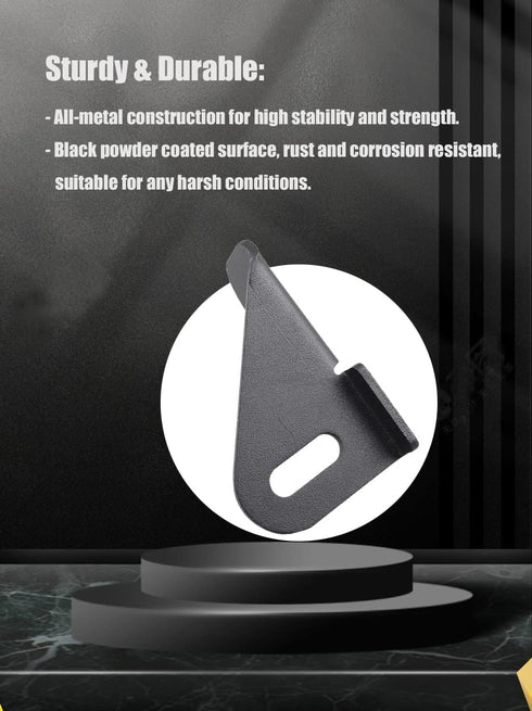 JL Antenna Mount Driver Side CB Antenna Mount, Steel Radio Holder for Jeep Wrangler JL JLU / Gladiator JT