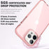 ArtsEvo Designed for iPhone 14 Pro Max Case, 6.6ft Drop Protection, Full Body Screen Camera Protective Phone Case, Pink