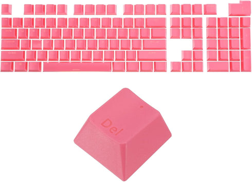 MECCANIXITY 108 Keys Pudding Keycaps Set, OEM Profile 60 Percent ABS for Mechanical Keyboard Layout, Peach Pink