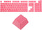 MECCANIXITY 108 Keys Pudding Keycaps Set, OEM Profile 60 Percent ABS for Mechanical Keyboard Layout, Peach Pink