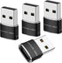USB Male to USB C Adapter 4 Packs, Super Fast Charging/Transfer and OTG Function, Compatible with iPhone 15 14 13 Plus