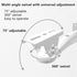 Mini Projector Wall Mount, Projector Hanger for CCTV Security Camera Housing Mounting Bracket (White)