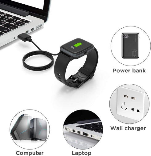 Compatible with Parsonver LA24 Smart Watch Charger, Magnetic USB Replacement Charging Cable for 1.3 Inches ZILSPY LA24