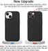 for iPhone 15 Case with Card Holder Soft Liquid Silicone Credit Card ID Slot, Full Camera Scratchproof Shockproof Protective Cover iPhone 15 Wallet Case for Women Men Black