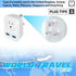 Type G UK Power Plug Adapter, Travel Adapter for US to British AC Outlets with 2 USB Charging Ports