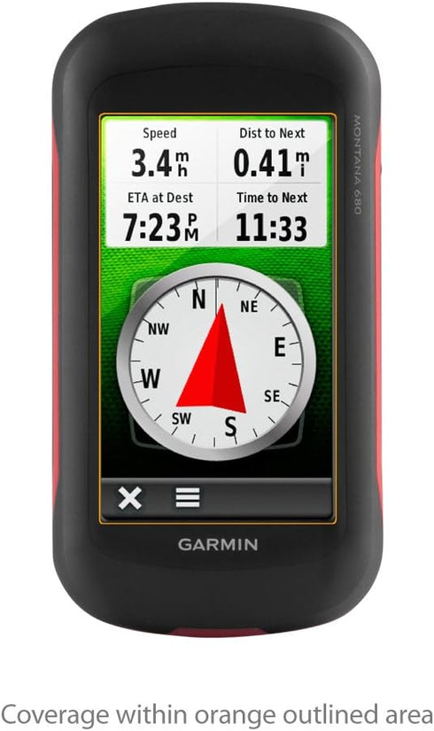 BoxWave Screen Protector for Garmin Montana 680, ClearTouch Crystal (2-Pack), HD Film Skin, Scratch Shield