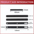 YIMAGUJRX RUNJRX Keyboard Spacebar Foam, Silencer Pad for 7U Mechanical Keyboard Space Bar (6Pcs)