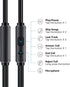 iRAG A101C USB C Headphones Earbuds with Microphone, Wired Type C Plug in in-Ear Earphones for Samsung Galaxy, Google