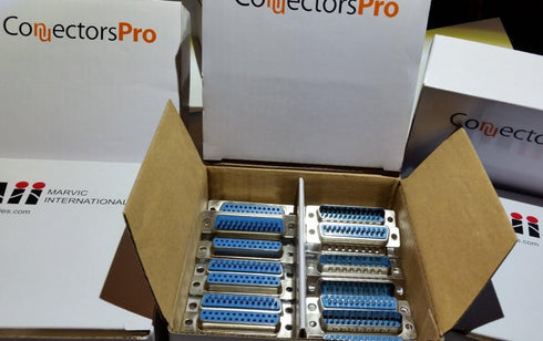 Pc Accessories 20-Pack DB25 Male and Female D-Sub 25P Solder Type Connector (10 Male + 10 Female)