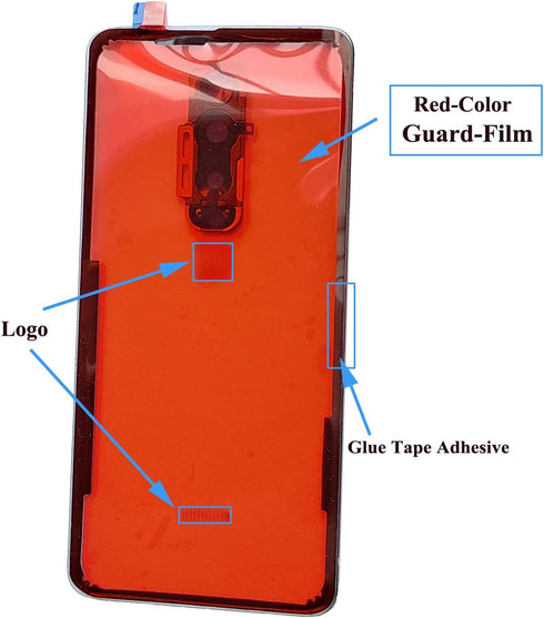 Ubrokeifixit Clear Rear Back Glass Door Cover Replacement for OnePlus 7 Pro with Camera Glass Lens/Flash, 6.67" GM1911