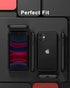 iPhone 11 Crystal Clear Case - Black, Shockproof Bumpers, Anti-Scratch Hard PC Back & Soft TPU Frame, No Yellowing.