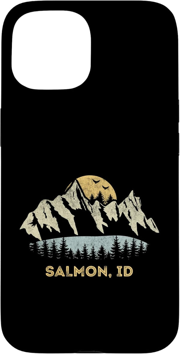 Salmon ID Lake Mountain Souvenir Salmon Idaho Mountain Sunset Sunrise ID Case for iPhone 15