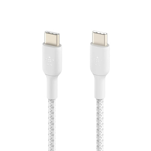 Belkin BoostCharge 1M USB-C to USB-C Cable for iPhone 15, Galaxy S23, Pixel 7, iPad Pro & More - White
