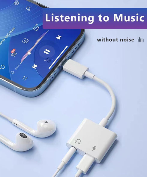 USB C to 3.5mm Headphone and Charger Adapter, 2-in-1 USB Type C to Aux Audio Jack and PD Fast Charging Splitter for