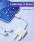 USB C to 3.5mm Headphone and Charger Adapter, 2-in-1 USB Type C to Aux Audio Jack and PD Fast Charging Splitter for