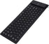 Roll-up Silicone Keyboard, Fully Sealed Silent Soft USB Wired Keyboard, 85 Keys Foldable Waterproof Flexible (Black)