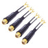 Matching Transformer - 4-Pack Gold Plated 75 Ohm to 300 Ohm Adapter, UHF/VHF/FM Balun Transformer Converter