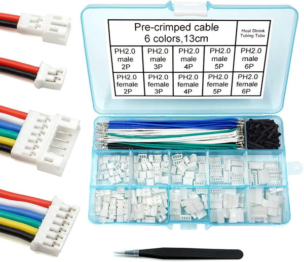 PH 2.0 Connector Pre-Crimped Cable Kit for JST-PH 2.0mm Compatible with Battery JJRC H36 Blade Inductrix