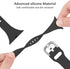 ORIbox Compatible Apple Watch Bands 45mm 44mm 42mm, Soft Silicone Sport Wristbands for iWatch Series