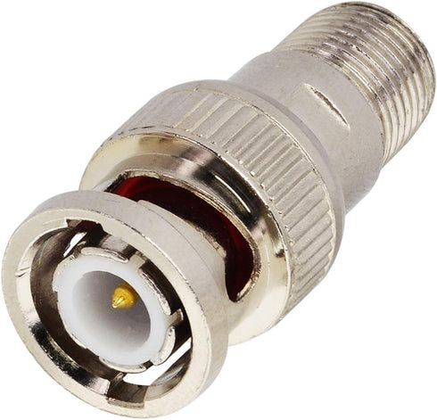 Boobrie F-Type to BNC Coax Adapter, 5 Pack BNC/F Female Coaxial Cable Connector for CCTV Camera and Satellite Scanner