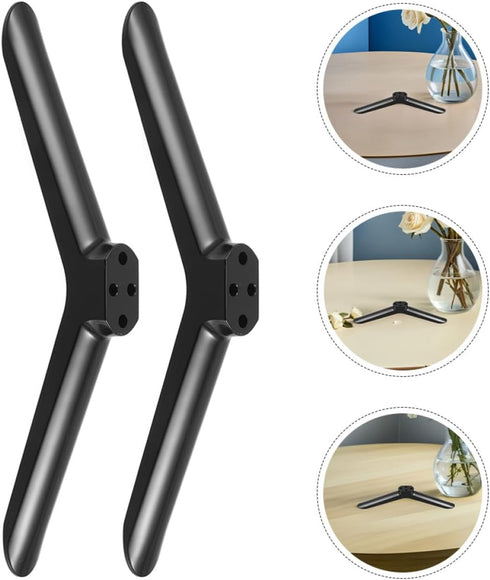 Homoyoyo 2 40-inch Universal Tv Stand Legs Base with Screws, Pairs Television Support Brackets for Flat Screen Tvs