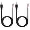 Fancasee 2 Pack 6 ft Speaker Wire RCA Male Plug Jack Connector to Bare Wire Pigtail RCA Cable