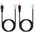 Fancasee 2 Pack 6 ft Speaker Wire RCA Male Plug Jack Connector to Bare Wire Pigtail RCA Cable