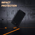 Lanhiem Heavy Duty Shockproof iPhone 7 Plus / 8 Plus Case, Tough Armour Metal Case, Black