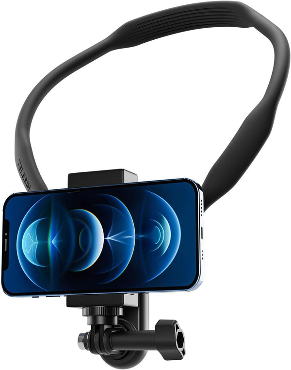 TELESIN SE Neck Mount Necklace with Phone Holder, POV Selfie Video Vlog Lanyard Strap for GoPro 12 11 10 9 8