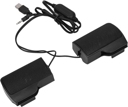 Zerodis Laptop Speakers, USB Powered Wired Monitor Soundbar Stereo Sound with Screen Clip for Monitor, Tablets, TV
