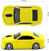 Ai5G Wireless Sport Car Shape Mouse with 2.4GHz Nano USB LED Headlight for Laptop Desktop Computer (Yellow)