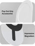 metisinno Magnetic Base Plus Compatible with PopSocket Phone Grips | Magnetic Phone Accessories for MagSafe, Ring