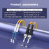 2Meters 7ft LC/UPC-ST/UPC Single-Mode Fiber Optic Cable LC to ST OS2 Jumper Optical Patch Cord