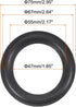 MECCANIXITY Rubber Speaker Foam Edge Surround Rings, 3 Inch 47mmx75mm Perforated Subwoofer Rings, Black, 2 Pcs