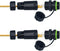 RJ45 Waterproof Connector IP68, Panel Mount Coupler Female to Female, Shielding Cable Coupler-CAT5E-YMP20-Green-2 PCS