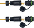 RJ45 Waterproof Connector IP68, Panel Mount Coupler Female to Female, Shielding Cable Coupler-CAT5E-YMP20-Green-2 PCS