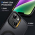 JETech Magnetic Case for iPhone 14, 6.1-Inch Slim Shockproof Cover Compatible with MagSafe (Black)