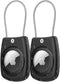 HATALKIN 2 Pack IPX8 Waterproof AirTag Holder, Secure Holder with Wire Cable for Keys, Luggage, Backpack