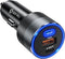 130W USB C Car Charger, 3 Ports Type C Adapter PD/PPS 100W + PD/QC 30W Fast Charging for iPhone 15/14/13 Pro Max,