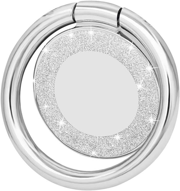 Glitter Bling Bling Phone Ring Holder, Sparkle Phone Ring Kickstand, Cell Phone Finger Ring Grip for Almost All