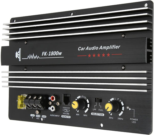 Power Amplifier, 12V Car Power Amplifier Board, 1800W Car Stereo Audio High Power Amplifier