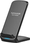 NANAMI Upgraded Fast Wireless Charger, Qi-Certified Stand for Samsung Galaxy S24/S23/S22/S21/S20, iPhone 15