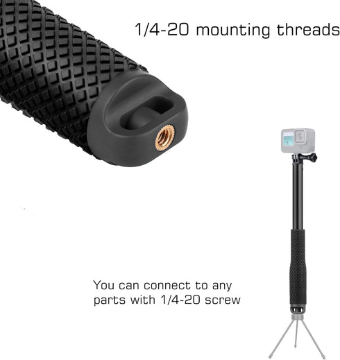 GEPULY 13 12 11 10 9 8 7 6 5 6 5 Waterproof Selfie Stick Pole Hand Grip Adjustable Underwater Monopod for GoPro Hero