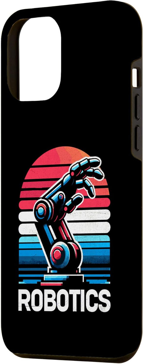 iPhone 13 Pro Max Retro Robotics Engineer Robotic Engineering Robot Case