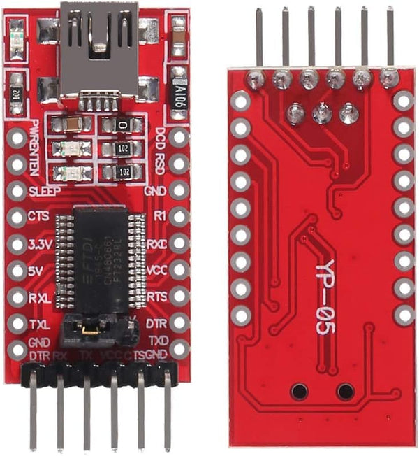 ESP32-CAM WiFi + Bluetooth Module - Development Board with Camera Module OV2640 2MP + FT232RL USB to TTL Converter