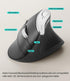 Nulea M510 Wireless Vertical Mouse, Ergonomic Design, 3 Adjustable DPI, Compatible with Windows, Mac OS, Grey