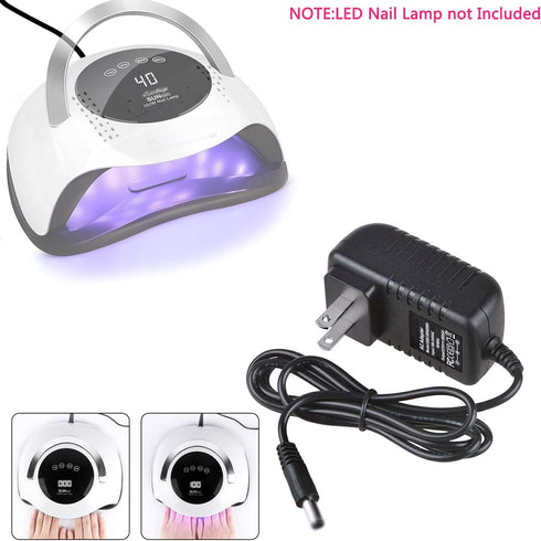 Gzzscortd 24V BQ5T 120W Replacment AC DC Power Adapter Charger Compatible with Sun UV LED Nail Lamp Nail Dryer Power