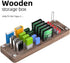 Wooden Memory Card Case, TF Cards Box and USB Drive Holder, Micro SD Card Carrying Case - AJSNH01M