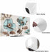 Yukro 40 Inch, 35"x22" Victorian Style Broccoli Butterfly Indoor TV Dust Cover, Blue Flowers Plant Elastic TV Dustproof